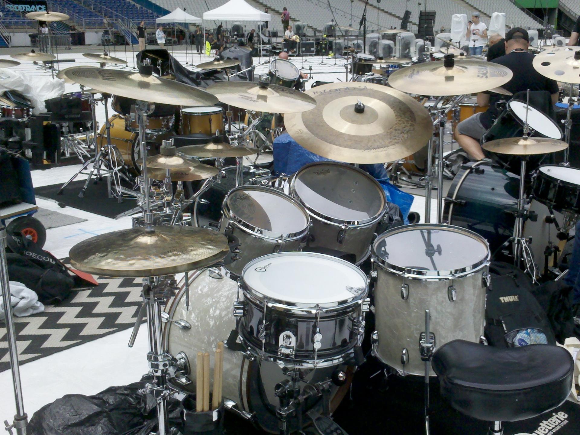 Ma batterie gretsch renown vue cote