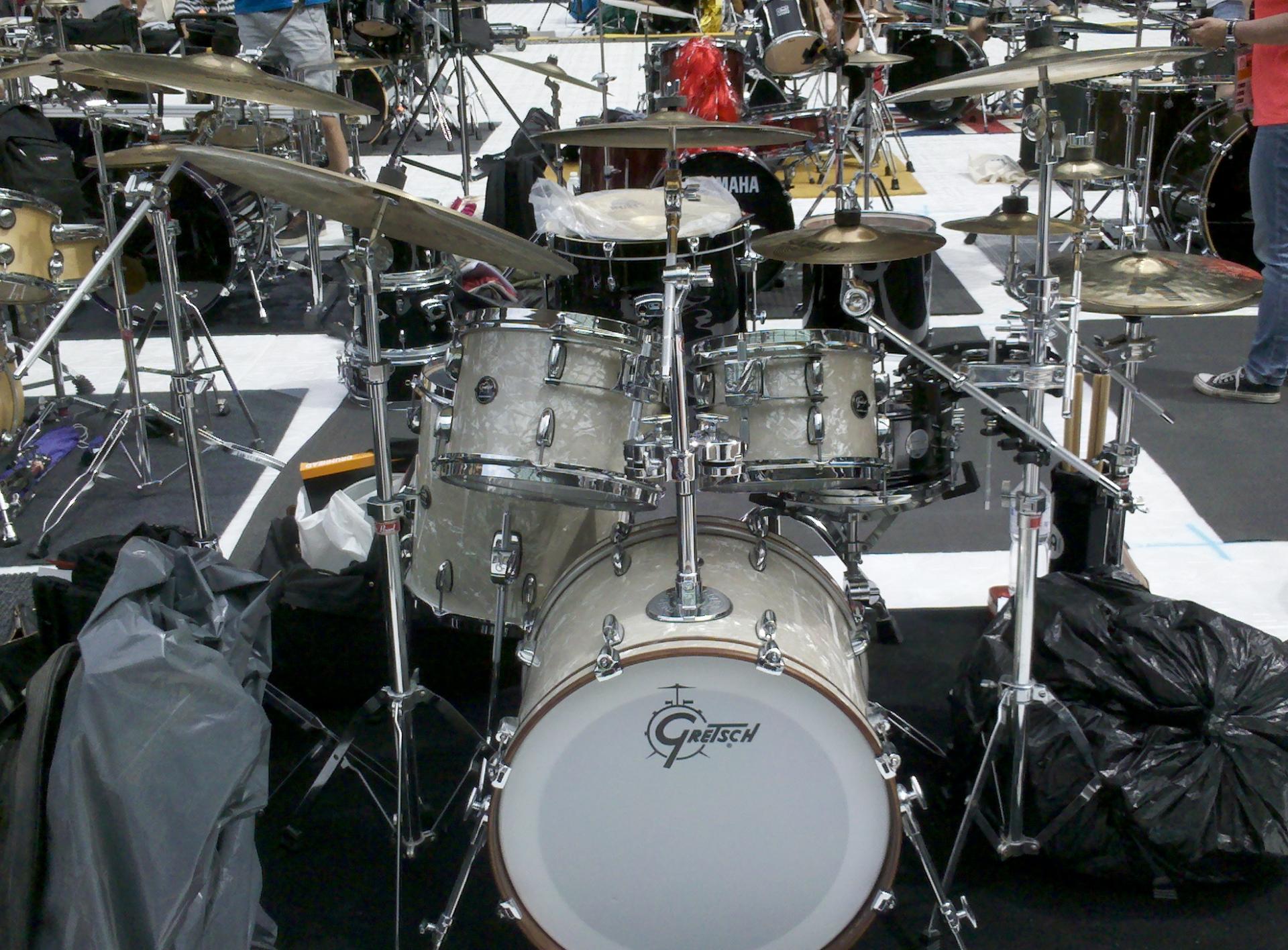 Ma batterie gretsch renown vue face