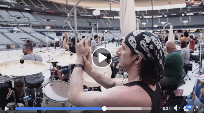 Rockin1000 alexandre martin batteur stade de france